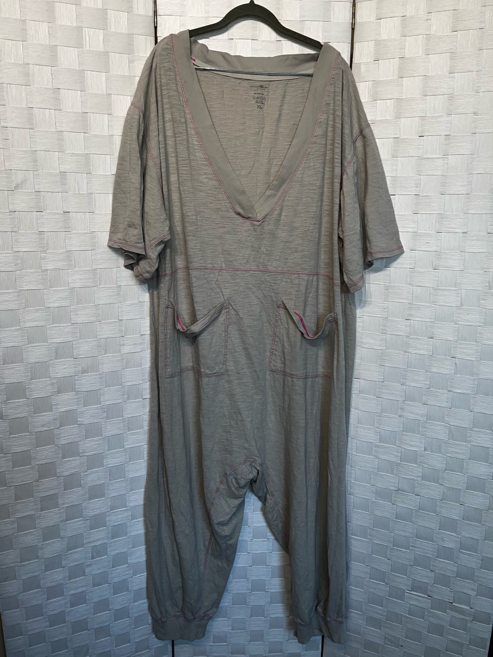 Natural Life Charlie Jumpsuit Lagenlook Boho Long Sleeve Cotton Women’s XL